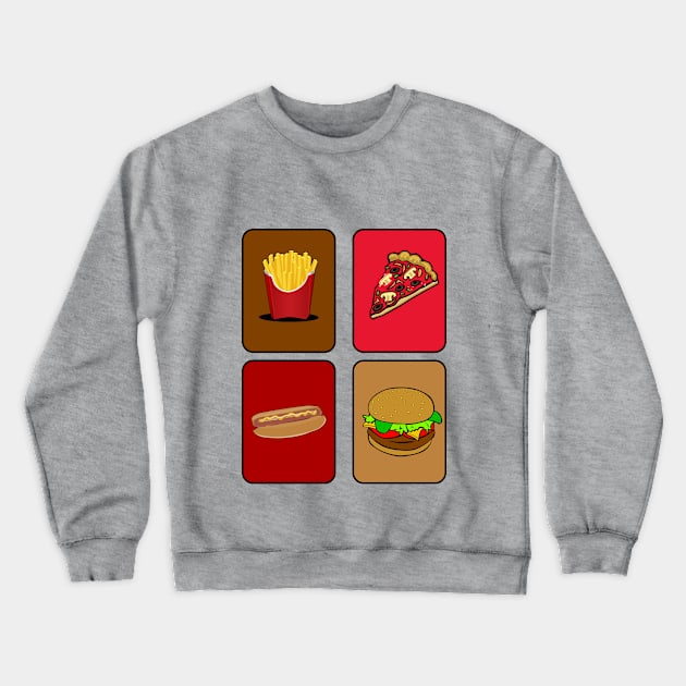 I love Fast Food Crewneck Sweatshirt by MissMorty2